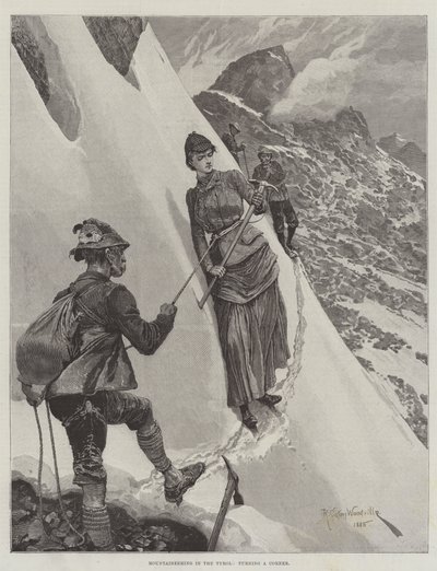 Mountaineering in the Tyrol, turning a Corner by Richard Caton Woodville junior